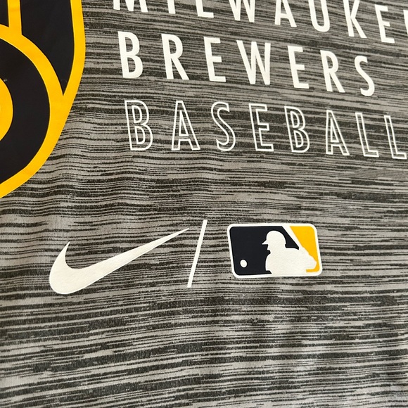 Nike Dri-FIT Velocity Practice (MLB Milwaukee Brewers) | Mens Size L - Picture 4 of 9